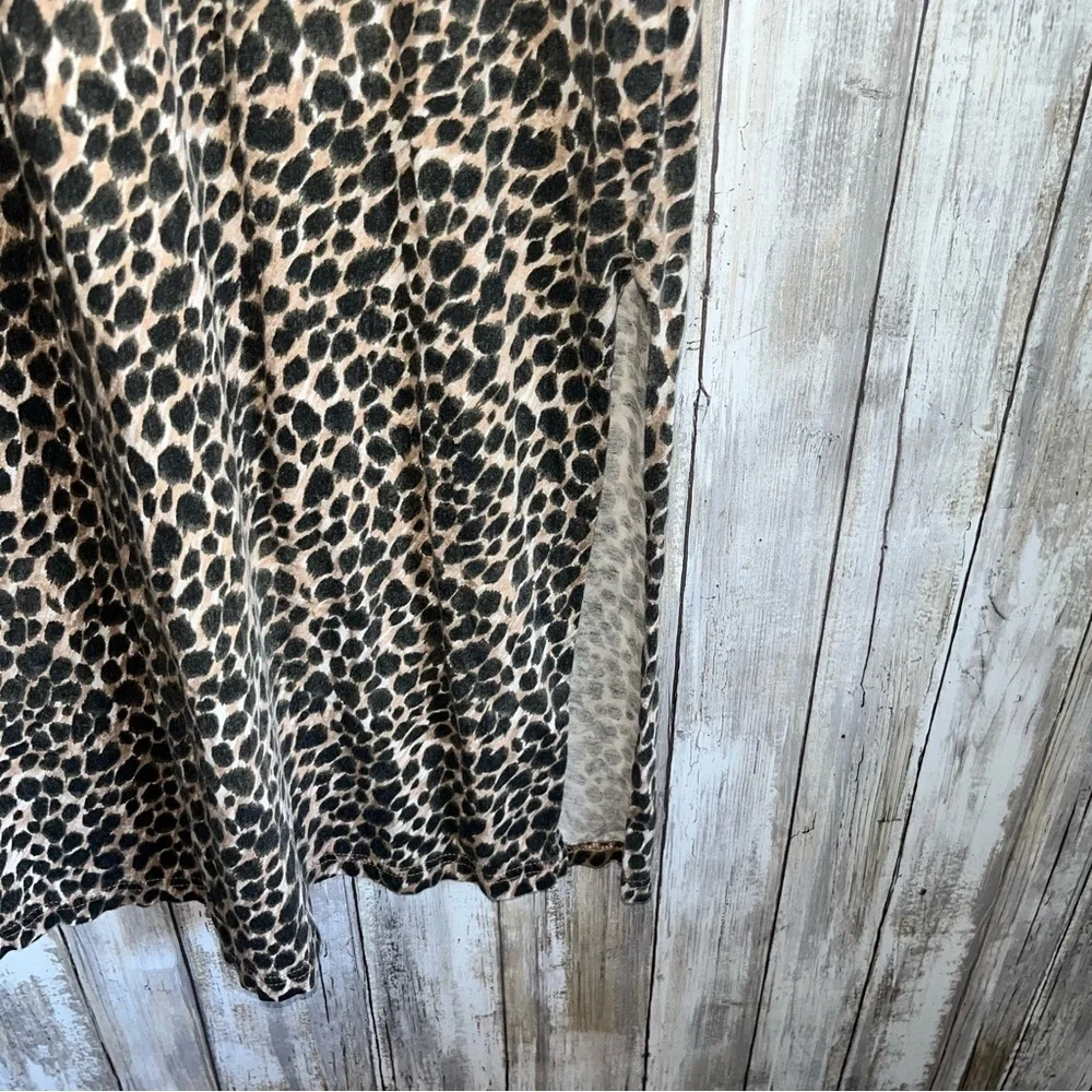 J.Crew Leopard Print Midi Dress XXS Sleeveless Cotton Fitted Casual Summer Dress